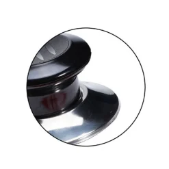 POMELLO MANOPOLA DI RICAMBIO PER COPERCHIO PENTOLE PADELLE Ø6.5 CM NERO ARGENTO 607414