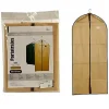 PORTA ABITI VESTITO 137X60CM BEIGE CUSTODIA TESSUTO GUARDAROBA ANTIPOLVERE ARMADIO