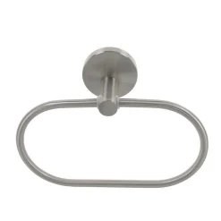 PORTA ASCIUGAMANI AD ANELLO IN ACCIAIO SATINATO ACCESSORI DA BAGNO PORTASCIUGAMANO 87910