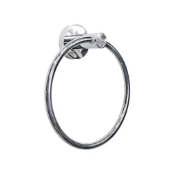 PORTA ASCIUGAMANI AD ANELLO DA MURO A PARETE IN ACCIAIO CON FISSAGGIO A VITI