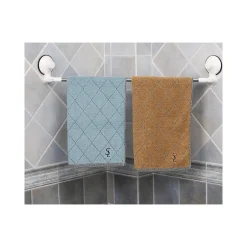 PORTA ASCIUGAMANI ASCIUGAMANO A DUE PARETE CON ATTACCO A VENTOSA 270° ANGOLARE