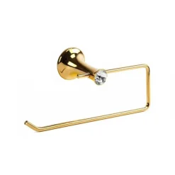 PORTA ASCIUGAMANI DA BAGNO A PARETE SALVIETTE DORATO SUPPORTO ARREDO BAGNO 59436