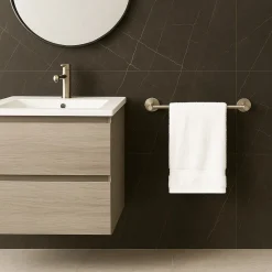 PORTA ASCIUGAMANI LUNGO DA 40 CM IN ACCIAIO SATINATO ACCESSORIO ARREDO BAGNO 87911