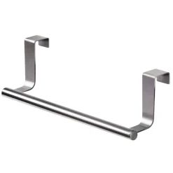 PORTA ASCIUGAMANI STROFINACCI IN ACCIAIO 23CM PER ANTE PORTE CON AGGANCIO RAPIDO