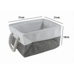 PORTA BIANCHERIA IN TESSUTO CON MANICI ORGANIZER PER VESTITI SPORCHI BAGNO 10623