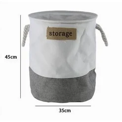 PORTA BIANCHERIA TESSUTO CON MANICI SACCA RIPORRE VESTITI SPORCHI 35X45 CM 10626