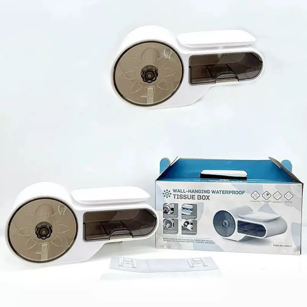 PORTA CARTA IGIENICA IMPERMEABILE DA PARETE AUTOADESIVO CON PORTAOGGETTI MENSOLA PER BAGNO