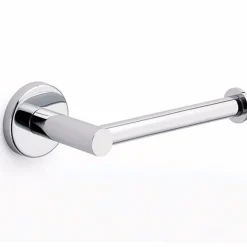 PORTA CARTA IGIENICA ROTOLO DA BAGNO FISSAGGIO A PARETE MURO IN ACCIAIO INOX