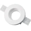 PORTA FARETTO FISSO IN GESSO AD INCASSO PER LAMPADE A LED TONDO A SCOMPARSA 8.5