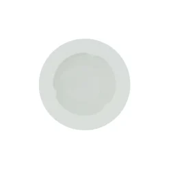 PORTA FARETTO FISSO IN GESSO DA INCASSO PER LAMPADE GU10 A LED TONDO CON VETRO