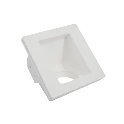 PORTA FARETTO GESSO INCASSO SCOMPARSA 12x12CM QUADRATO LED LUCI CONTROSOFFITTO