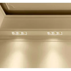 PORTA FARETTO IN GESSO A SCOMPARSA 3 LED FORI DA INCASSO SOFFITTO VERNICIABILE