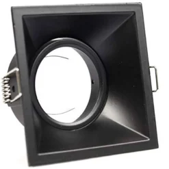 PORTA FARETTO INCASSO SUPPORTO FARETTO ORIENTABILE QUADRATO GU10 FORO 82 MM P14