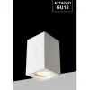 PORTA FARETTO LAMPADA DA SOFFITTO QUADRATO IN GESSO GU10 H110MM IP20 GS-C110-Q