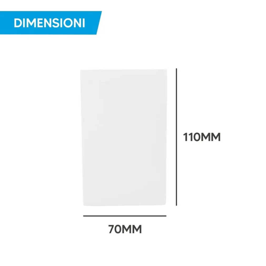 PORTA FARETTO LAMPADA DA SOFFITTO QUADRATO IN GESSO GU10 H110MM IP20 GS-C110-Q