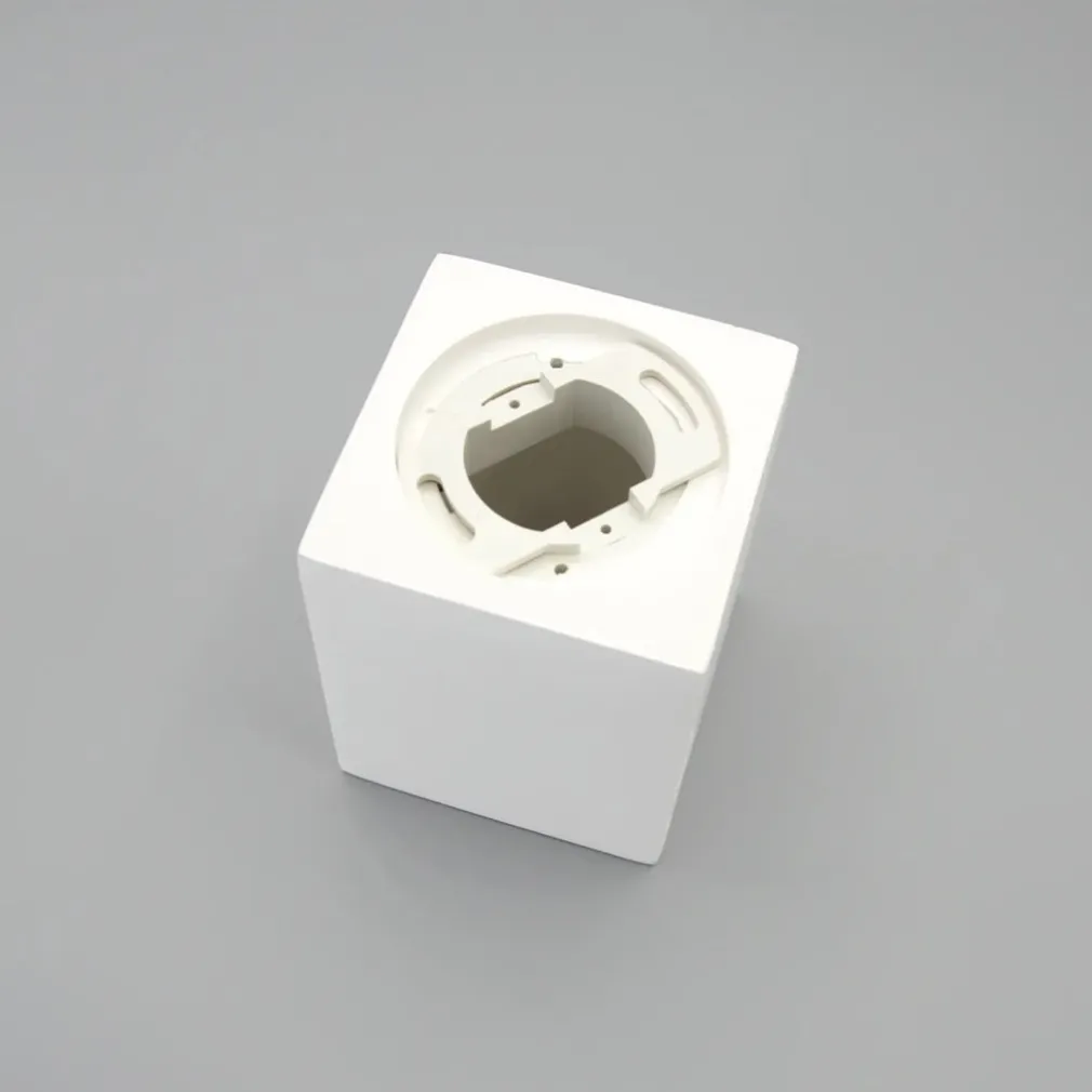 PORTA FARETTO LAMPADA DA SOFFITTO QUADRATO IN GESSO GU10 H110MM IP20 GS-C110-Q