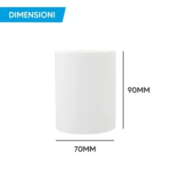 PORTA FARETTO LAMPADA SOFFITTO GU10 CILINDRO IN GESSO H90MM VERNICIABILE GS-C90-T