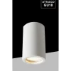 PORTA FARETTO LAMPADA SOFFITTO GU10 CILINDRO GESSO H110MM VERNICIABILE GS-C110-T