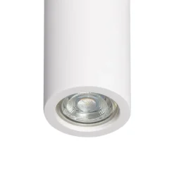 PORTA FARETTO LAMPADA SOFFITTO GU10 CILINDRO GESSO H110MM VERNICIABILE GS-C110-T