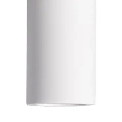 PORTA FARETTO LAMPADA SOFFITTO GU10 CILINDRO GESSO H110MM VERNICIABILE GS-C110-T