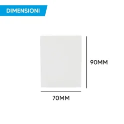PORTA FARETTO LAMPADA SOFFITTO QUADRATO IN GESSO ATTACCO GU10 H90MM IP20 GS-C90-Q
