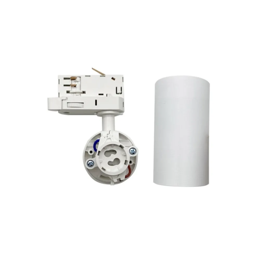 PORTA FARETTO LAMPADINA ATTACCO GU10 PER BINARIO TRIFASE ORIENTABILE FARO PROIETTORE GD18A