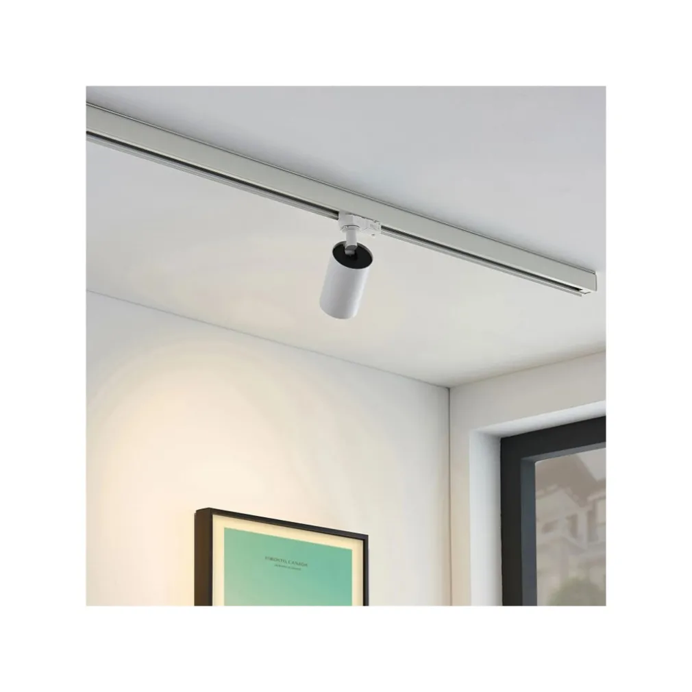 PORTA FARETTO LAMPADINA ATTACCO GU10 PER BINARIO TRIFASE ORIENTABILE FARO PROIETTORE GD18A