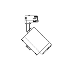 PORTA FARETTO LAMPADINA ATTACCO GU10 PER BINARIO TRIFASE ORIENTABILE FARO PROIETTORE GD18A