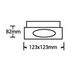 PORTA FARETTO ORIENTABILE DA INCASSO NERO PER LAMPADINE GU10 / GU5.3 P33-GU10-N1