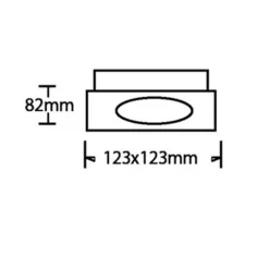 PORTA FARETTO ORIENTABILE DA INCASSO BIANCO PER LAMPADINE GU10 GU5.3 P33-GU10-B1