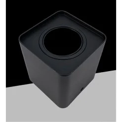 PORTA FARETTO ORIENTABILE DA SOFFITTO NERO PER FARETTO GU10 / GU5.3 P34-GU10-N1