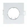 PORTA FARETTO PORTAFARETTO QUADRATO INCASSO BIANCO LAMPADA LED GU10 63MM