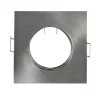 PORTA FARETTO PORTAFARETTO QUADRATO INCASSO ACCIAIO LAMPADA LED GU10