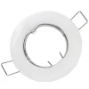 PORTA FARETTO PORTAFARETTO FISSO INCASSO LAMPADINE LAMPADA LED GU10 BIANCO 60MM