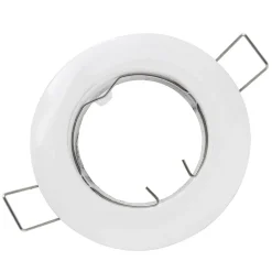PORTA FARETTO PORTAFARETTO FISSO INCASSO LAMPADINE LAMPADA LED GU10 BIANCO 60MM