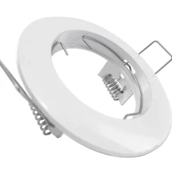 PORTA FARETTO PORTAFARETTO FISSO INCASSO LAMPADINE LAMPADA LED GU10 BIANCO 60MM