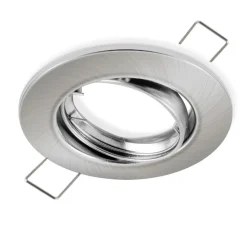 PORTA FARETTO PORTAFARETTO SUPPORTO ORIENTABILE INCASSO GU10 MR16 SATINATO