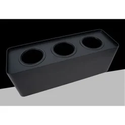 PORTA FARETTO TRIPLO ORIENTABILE DA SOFFITTO NERO PER FARETTO GU10 GU5.3 P34-N3