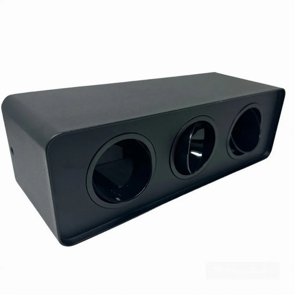 PORTA FARETTO TRIPLO ORIENTABILE DA SOFFITTO NERO PER FARETTO GU10 GU5.3 P34-N3