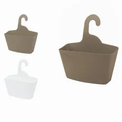 PORTA OGGETTI CESTINO CON GANCIO APPENDERE DOCCIA BAGNO CASA COLORI VARI 79460