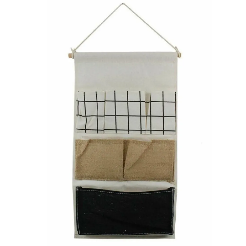 PORTA OGGETTI ORGANIZER APPENDERE 6 TASCHE TESSUTO BAGNO CAMERA MULTIUSO 10479