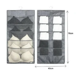 PORTA OGGETTI ORGANIZER A SOSPENSIONE CON 5-10 TASCHE IN TESSUTO 40 X 78CM 69731