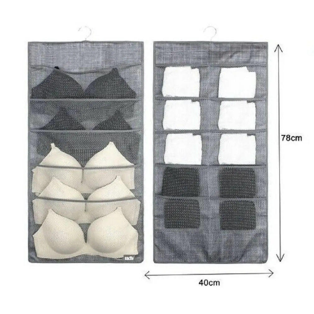 PORTA OGGETTI ORGANIZER A SOSPENSIONE CON 5-10 TASCHE IN TESSUTO 40 X 78CM 69731