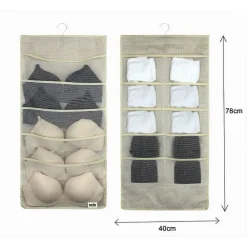 PORTA OGGETTI ORGANIZER A SOSPENSIONE CON 5-10 TASCHE IN TESSUTO 40 X 78CM 69731