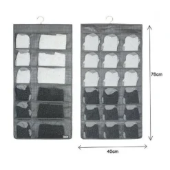 PORTA OGGETTI ORGANIZER A SOSPENSIONE CON 12-18 TASCHE TESSUTO 40 X 78 CM 69730