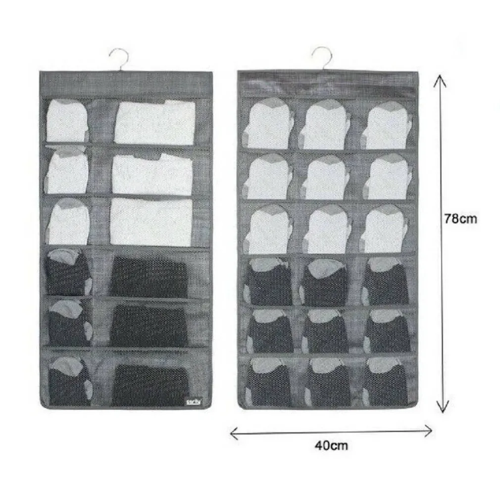 PORTA OGGETTI ORGANIZER A SOSPENSIONE CON 12-18 TASCHE TESSUTO 40 X 78 CM 69730