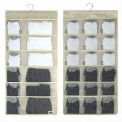 PORTA OGGETTI ORGANIZER A SOSPENSIONE CON 12-18 TASCHE TESSUTO 40 X 78 CM 69730