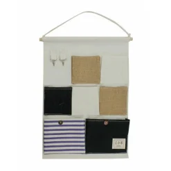 PORTA OGGETTI ORGANIZER APPENDERE 7 TASCHE TESSUTO BAGNO CAMERA MULTIUSO 10481