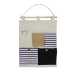 PORTA OGGETTI ORGANIZER APPENDERE 4 TASCHE TESSUTO BAGNO CAMERA MULTIUSO 10480
