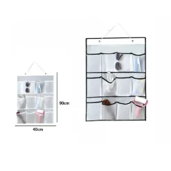 PORTA OGGETTI ORGANIZER APPENDERE PARETE 12 TASCHE IN TESSUTO BAGNO CAMERA 69592